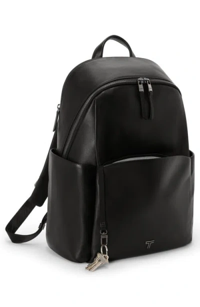 Tumi Raina Large Leather Backpack In Black