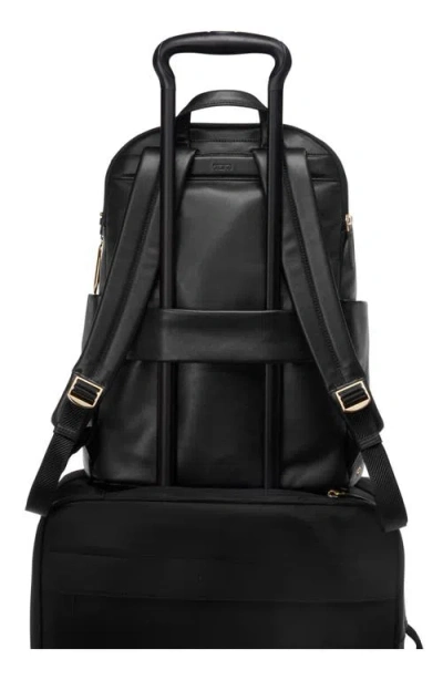 Tumi Raina Large Leather Backpack In Black