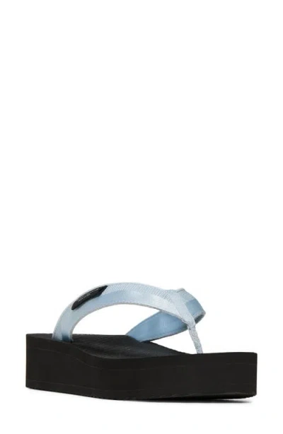 Kate Spade New York Sam Icon Platform Wedge Flip Flop In Blue