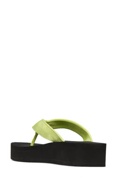 Kate Spade New York Sam Icon Platform Wedge Flip Flop In Green