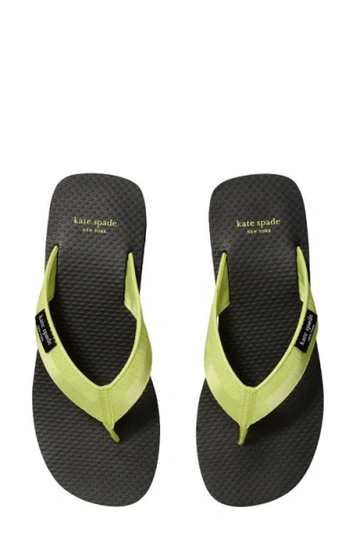 Kate Spade New York Sam Icon Platform Wedge Flip Flop In Green