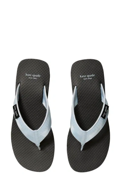 Kate Spade New York Sam Icon Platform Wedge Flip Flop In Blue