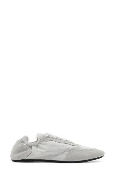 Mango Leather Sneaker In White