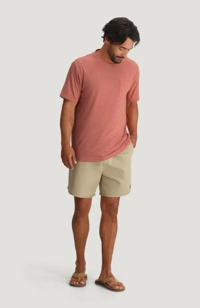 Free Fly Flex Performance Pocket T-shirt In Pink