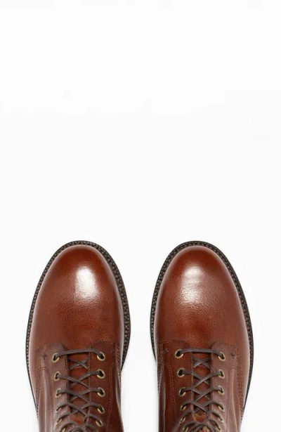 Grant Stone Combat Boot In Brown