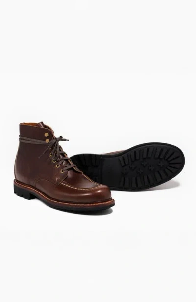 Grant Stone Brass Boot In Brown