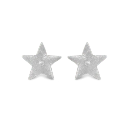 7879 Star Stud Earrings In Silver