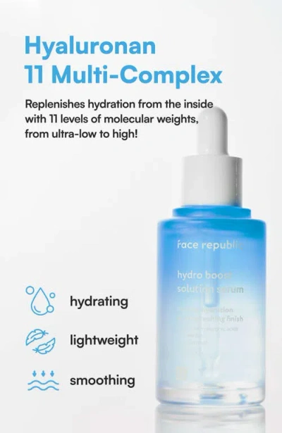 Face Republic Hydro Boost Solution Serum In Transparent