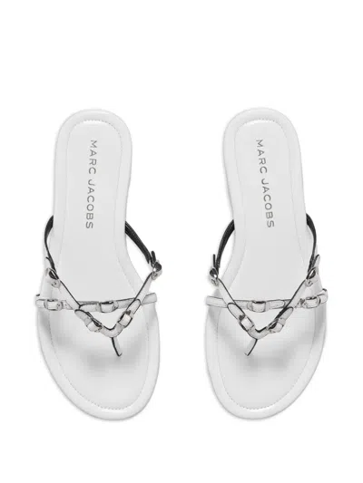 Marc Jacobs The Leather Kiki Thong Sandals In Multi