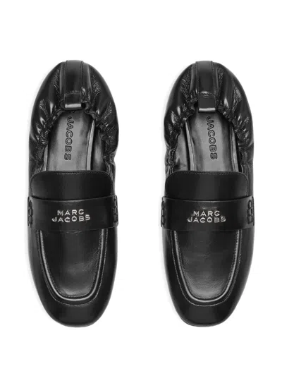Marc Jacobs Logo-plaque Leather Loafers In Multi