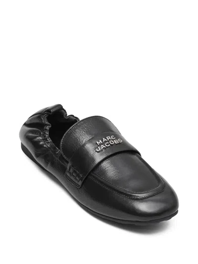 Marc Jacobs Logo-plaque Leather Loafers In Multi