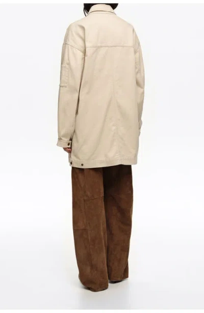 Bimba Y Lola Cotton Multi-pocket Jacket In Neutral