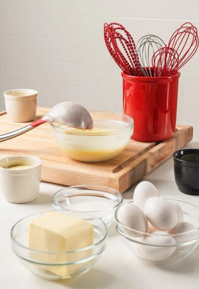 Cuisipro 10-inch Silicone Egg Whisk In Red