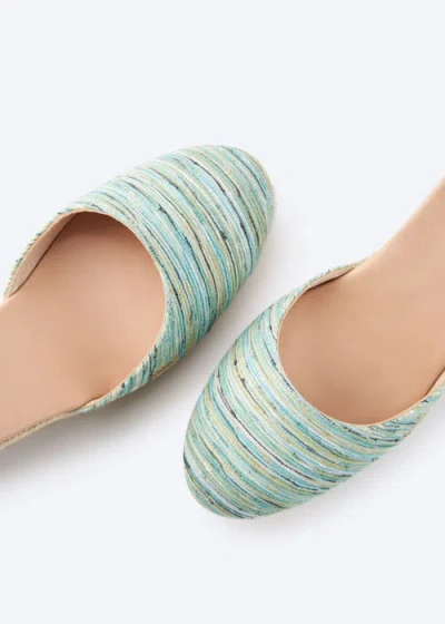Viscata Estartit Archive Canvas Espadrille Wedges In Blue