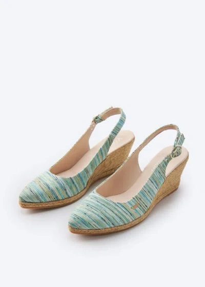 Viscata Palomera Archive Canvas Espadrille Wedges In Multi