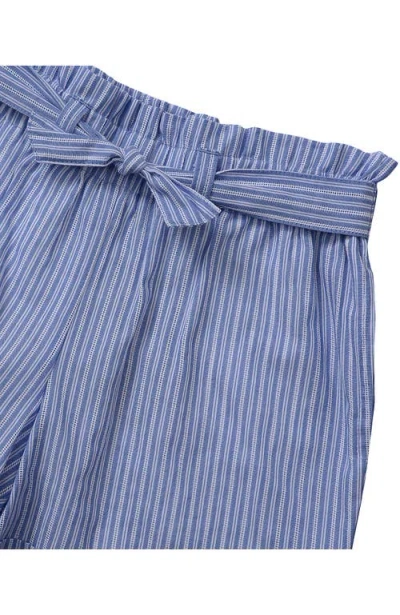 Lands' End Girls Pull On Solid Shorts In Blue