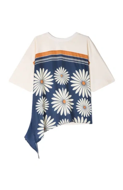 Sandro Scarf Print T-shirt In Multi