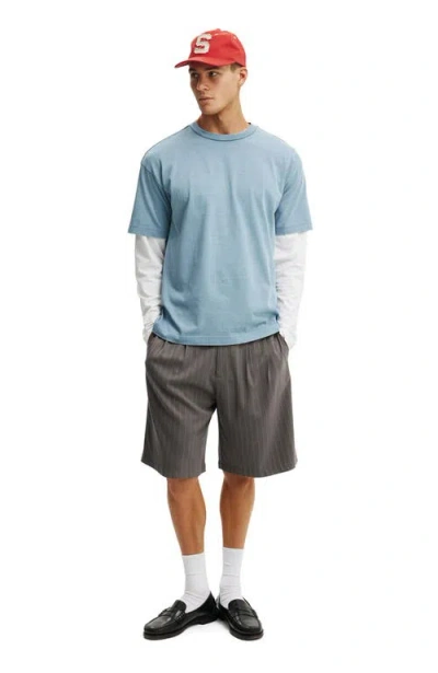 Cotton On Box Fit Plain T-shirt In Blue