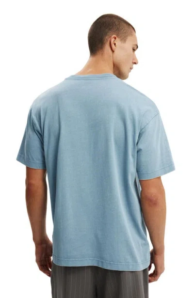 Cotton On Box Fit Plain T-shirt In Blue