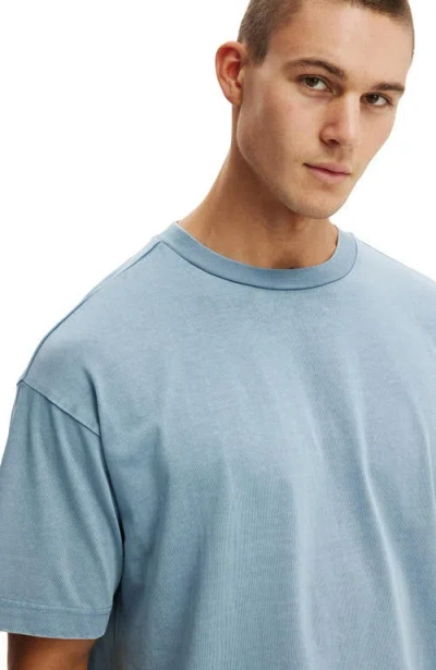 Cotton On Box Fit Plain T-shirt In Blue