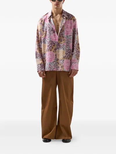 Gcds Multicolor Polyester Pattern Shirt In Multi