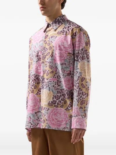 Gcds Multicolor Polyester Pattern Shirt In Multi