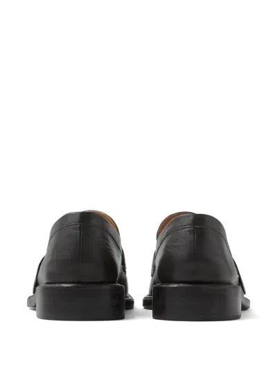 Versace Primo Leather Loafers In Multi