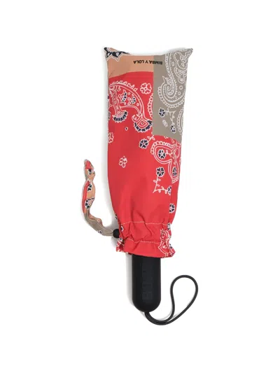 Bimba Y Lola Patchwork-pattern Umbrella In Multi