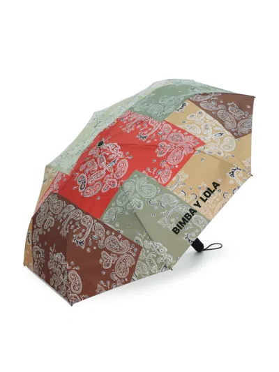 Bimba Y Lola Patchwork-pattern Umbrella In Multi