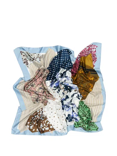 Bimba Y Lola Patchwork-patterned Scarf In Multi