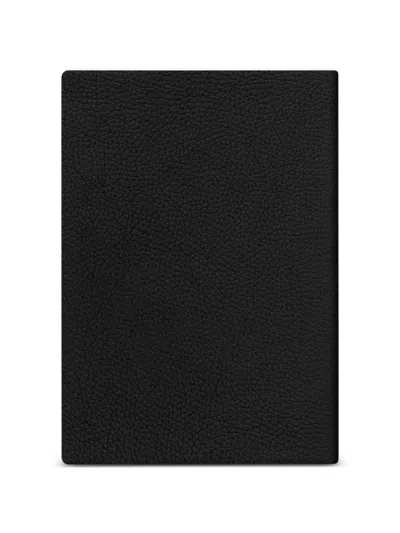 Maison De Sabre Soft-bound Leather Notebook In Black