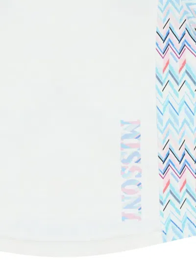Missoni Zig-zag Pattern T-shirt In Blue