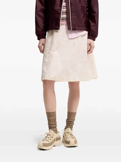 Moncler Two-tone Canvas Trailgrip Lite3 Sneakers In Neutral