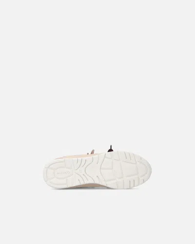 Pinko Yulia Leather And Mesh Sneakers With Two-tone Laces In Pink