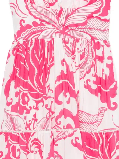 Poupette St Barth Milena Printed Midi Dress In Multi