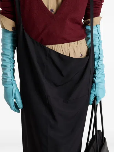 Prada Elasticated Poplin Shorts In Brown