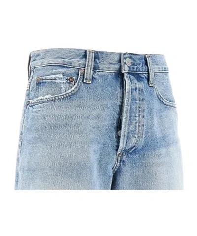 Agolde Parker Long Short In Blue