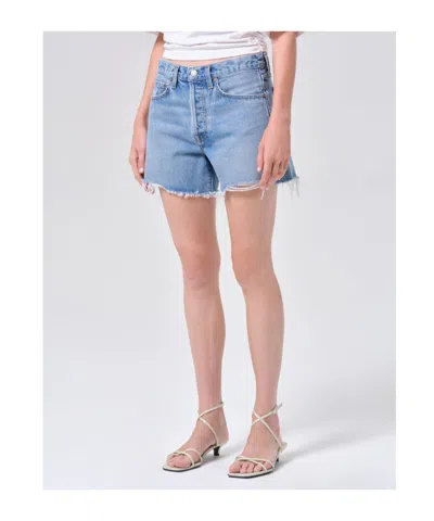 Agolde Parker Long Short In Blue