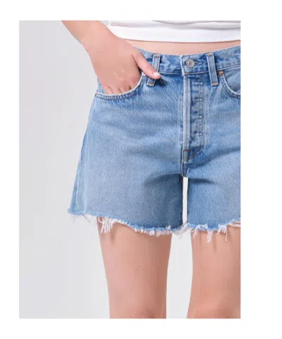 Agolde Parker Long Short In Blue