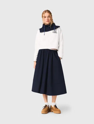 Maje Sailor Print Sweatshirt In White