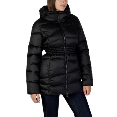 Ea7 Black Polyamide Bomber In Black