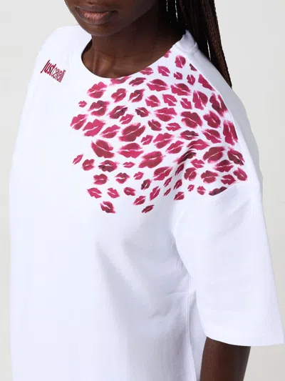 Just Cavalli Printed T-shirt In White