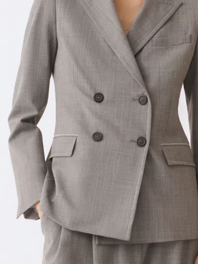 Fabiana Filippi - Woman Blazers Rock Mélange 44 In Gray