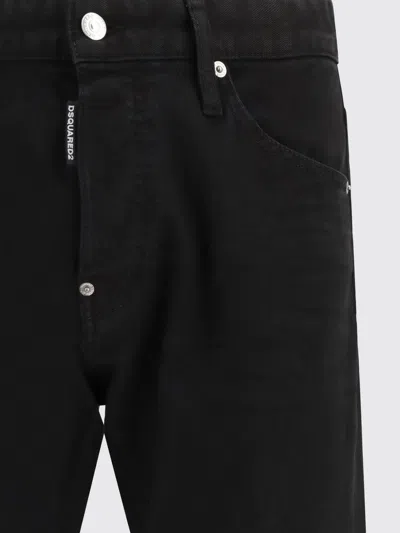 Dsquared2 Black Teddy Jeans In Blue