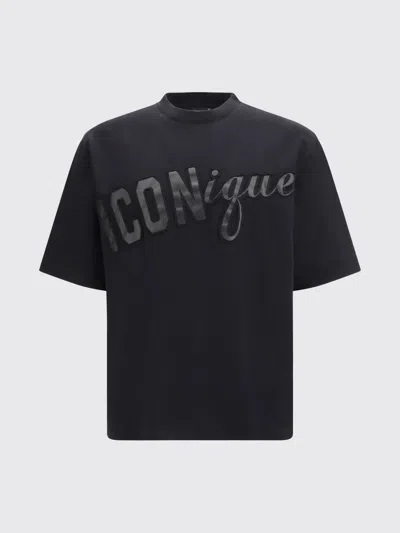 Dsquared2 Men Iconique T-shirt In Black