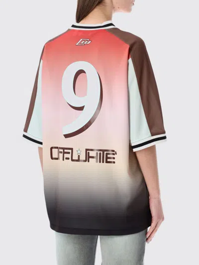 Off-white Soccer Raglan T-shirt Gradient Graphic In Multi