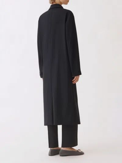 Fabiana Filippi Polyester Viscose Elastane Coat In Black