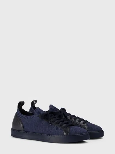 Doucal's Lace-up Sneakers In Blue