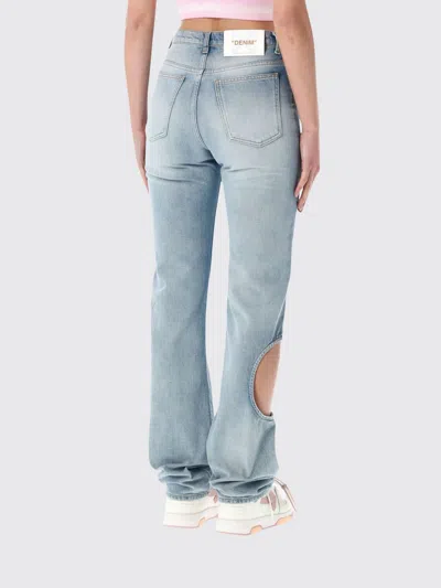Off-white New Meteor Distressed Jeans Size 26 In Blue