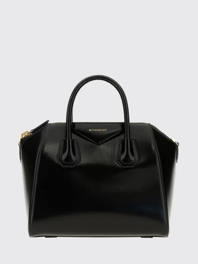Givenchy Antigona Mini Top Handle Bag In Grained Leather In Black